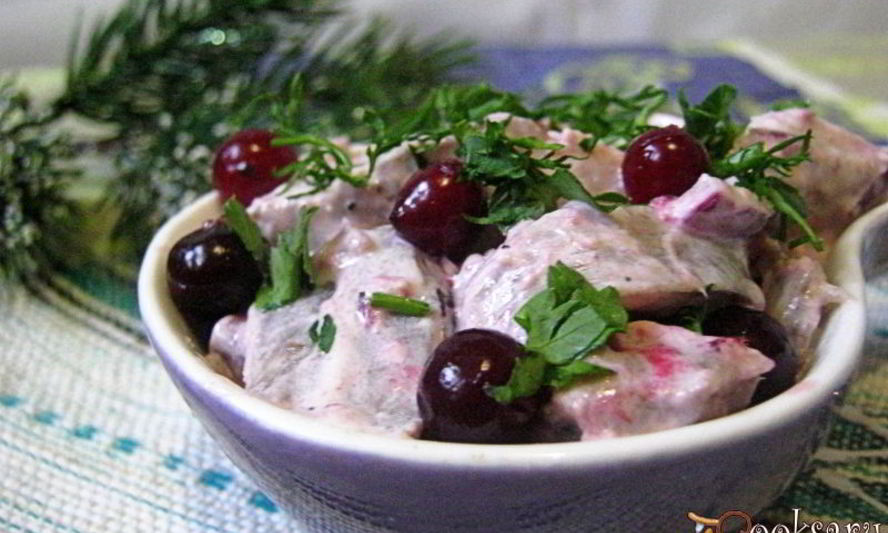 Рецепт сельди в сметанном соусе с клюквой