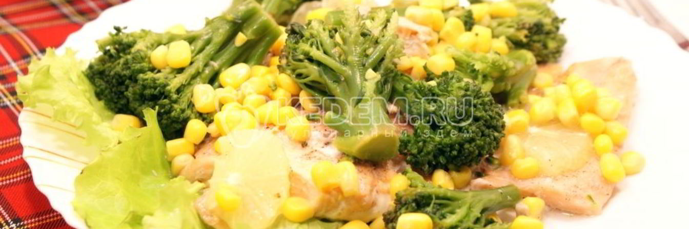 Семга на пару