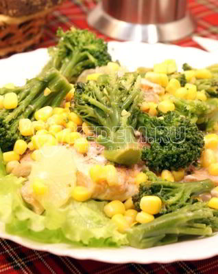 Семга на пару