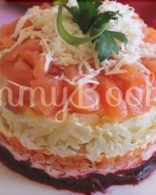 Семга на шубе