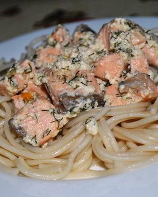 Семга в сливках