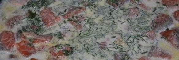 семга в сливках