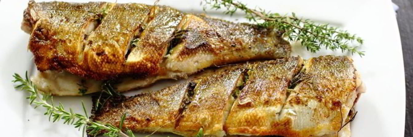 Сибас жареный