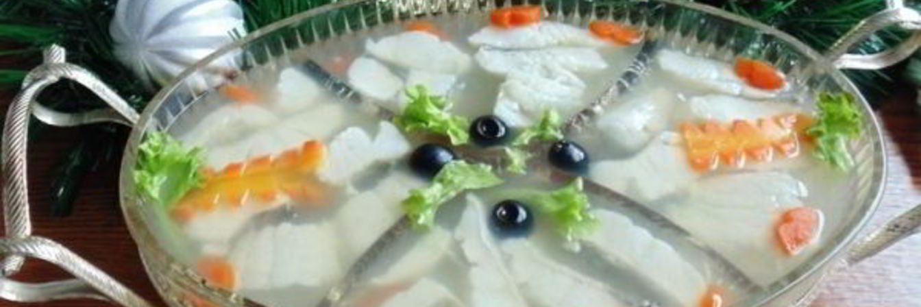 Судак заливной