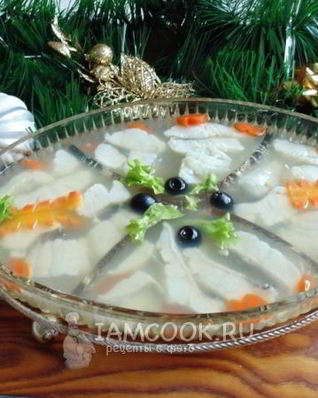 Судак заливной