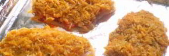 тилапия с помидорами и сыром