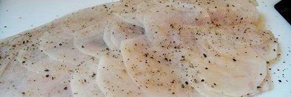 тилапия в картофельной чешуе