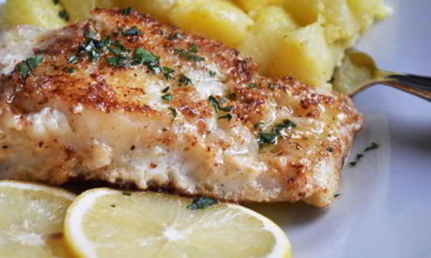 Рецепт трески в масляно-лимонном соусе