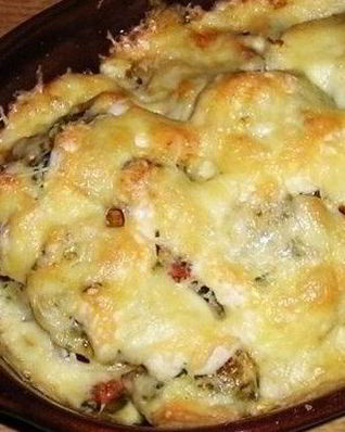 Волшебная рыбка с картофелем в духовке