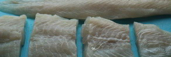 запеченный пангасиус под клюквенным соусом