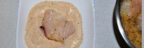 жареное филе трески