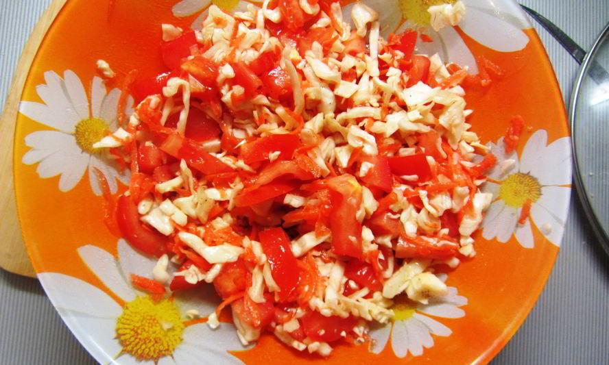 Рецепт салата-гарнира к жаренному мясу