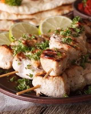 Ароматный шашлык с мятой