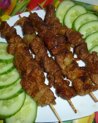 Быстрый шашлычок на сковороде