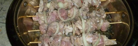 быстрый шашлычок на сковороде