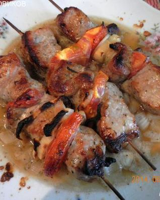 Домашний шашлык в микроволновке