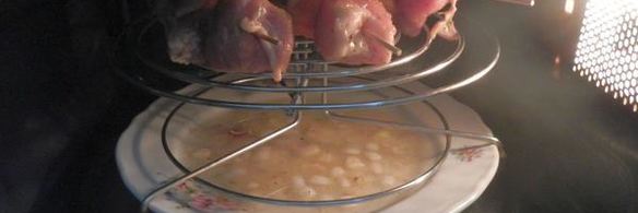 домашний шашлык в микроволновке