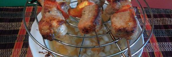 домашний шашлык в микроволновке