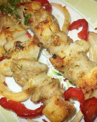 Хрустящие шашлычки с рыбкой