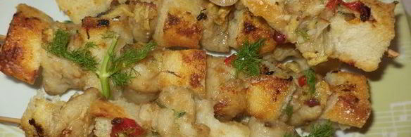 хрустящие шашлычки с рыбкой