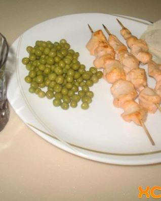 Куриный шашлык в духовке на шпажках