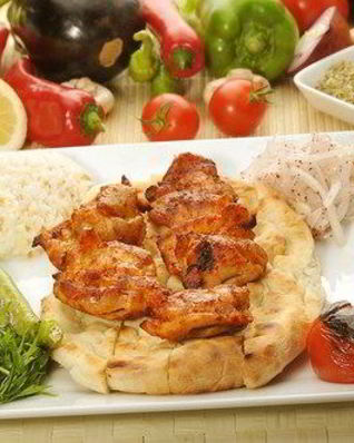 Куриные шашлыки со сметанно-горчичным соусом