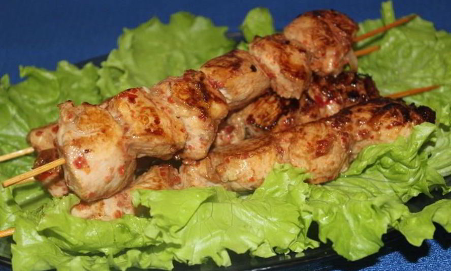 Рецепт курицы на шпажках в духовке шашлык