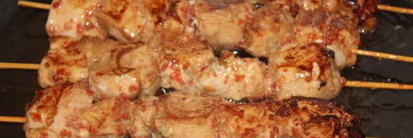 курица на шпажках в духовке шашлык