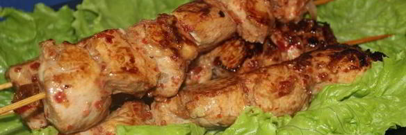 курица на шпажках в духовке шашлык