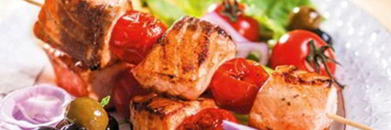 Праздничный шашлык из семги