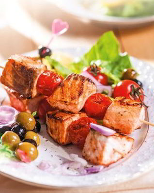 Праздничный шашлык из семги