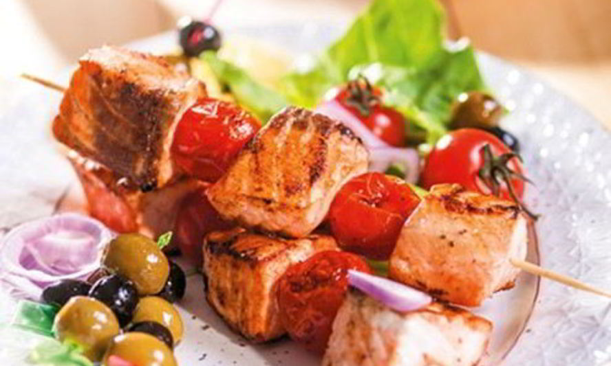 Рецепт праздничного шашлыка из семги