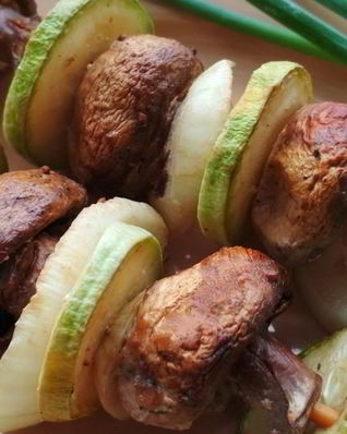 Шашлычки из грибов в духовке