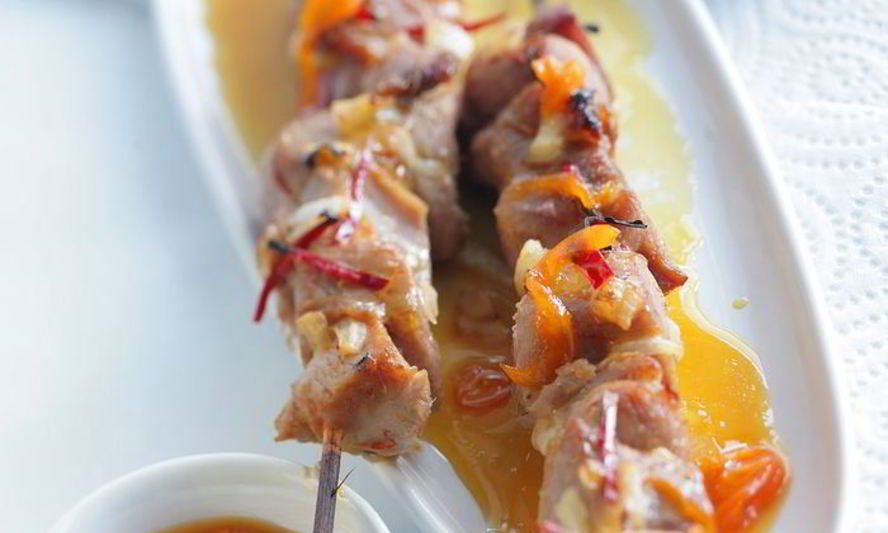 Рецепт шашлычков из индейки с чатни из апельсинов