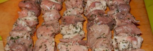 шашлычок с запечеными фаршированными репками