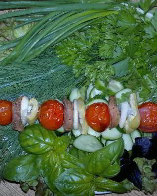 Шашлык из бычьих яиц в духовке