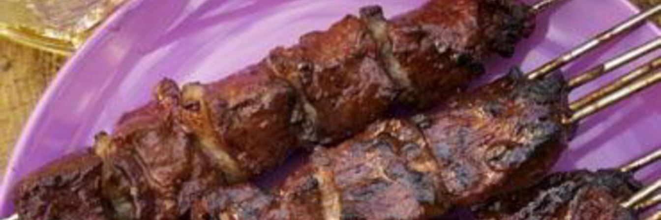 Шашлык из говяжьей печени