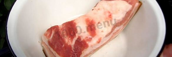 шашлык из индейки с салом