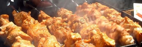 шашлык из индейки с салом