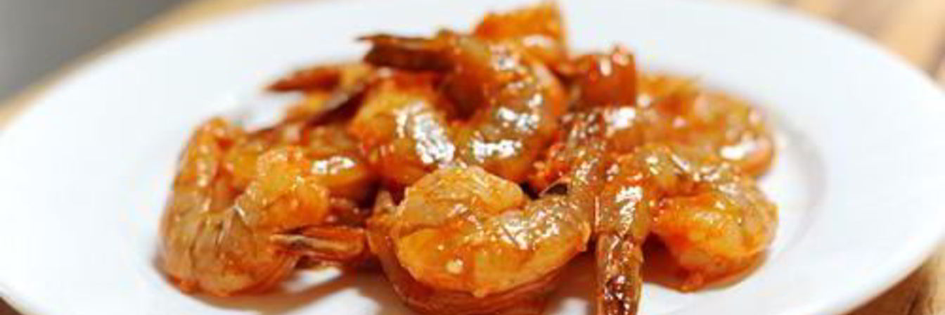 Шашлык из креветок