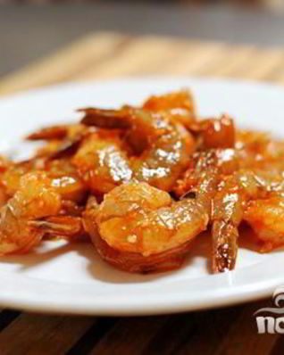 Шашлык из креветок