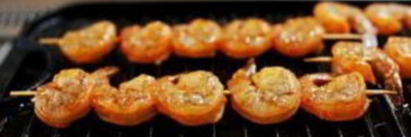 шашлык из креветок