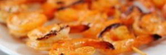 шашлык из креветок