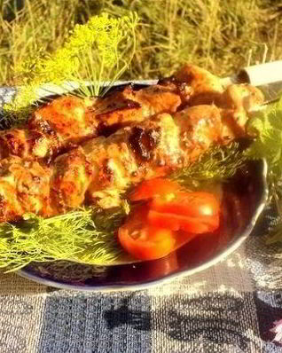 Шашлык из куриного филе