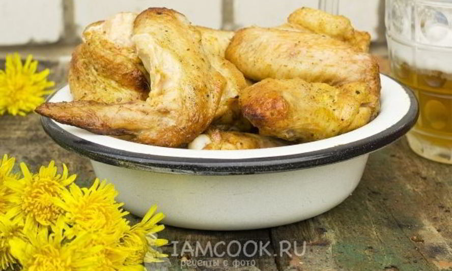 Рецепт шашлыка из куриных крылышек