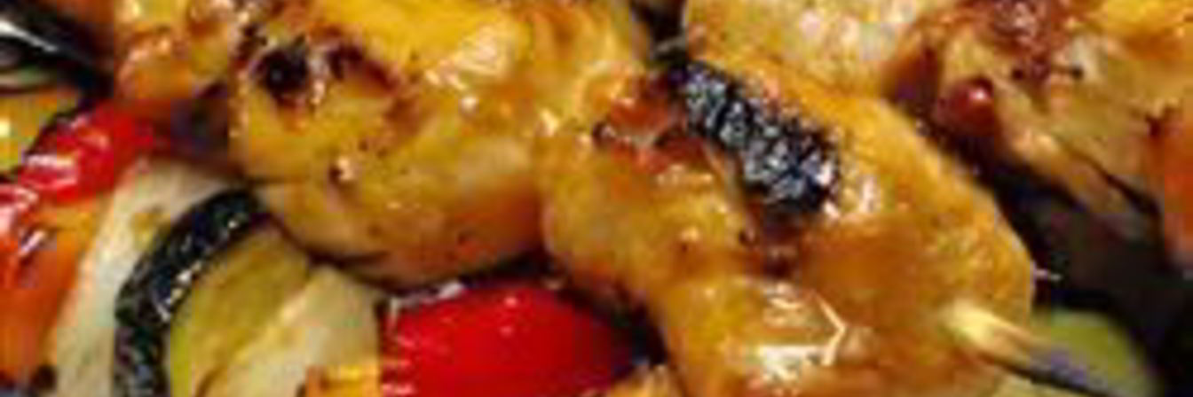 Шашлык из курицы с медом