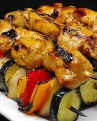 Шашлык из курицы с медом