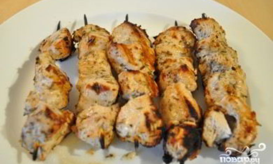 Рецепт шашлыка из курицы в аэрогриле