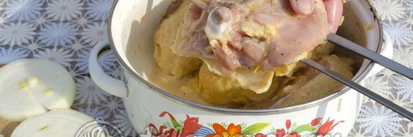 шашлык из курицы