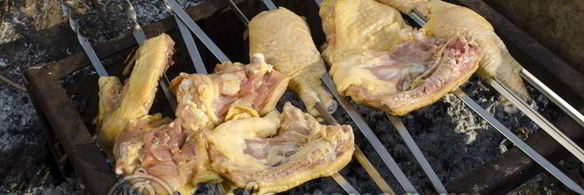 шашлык из курицы